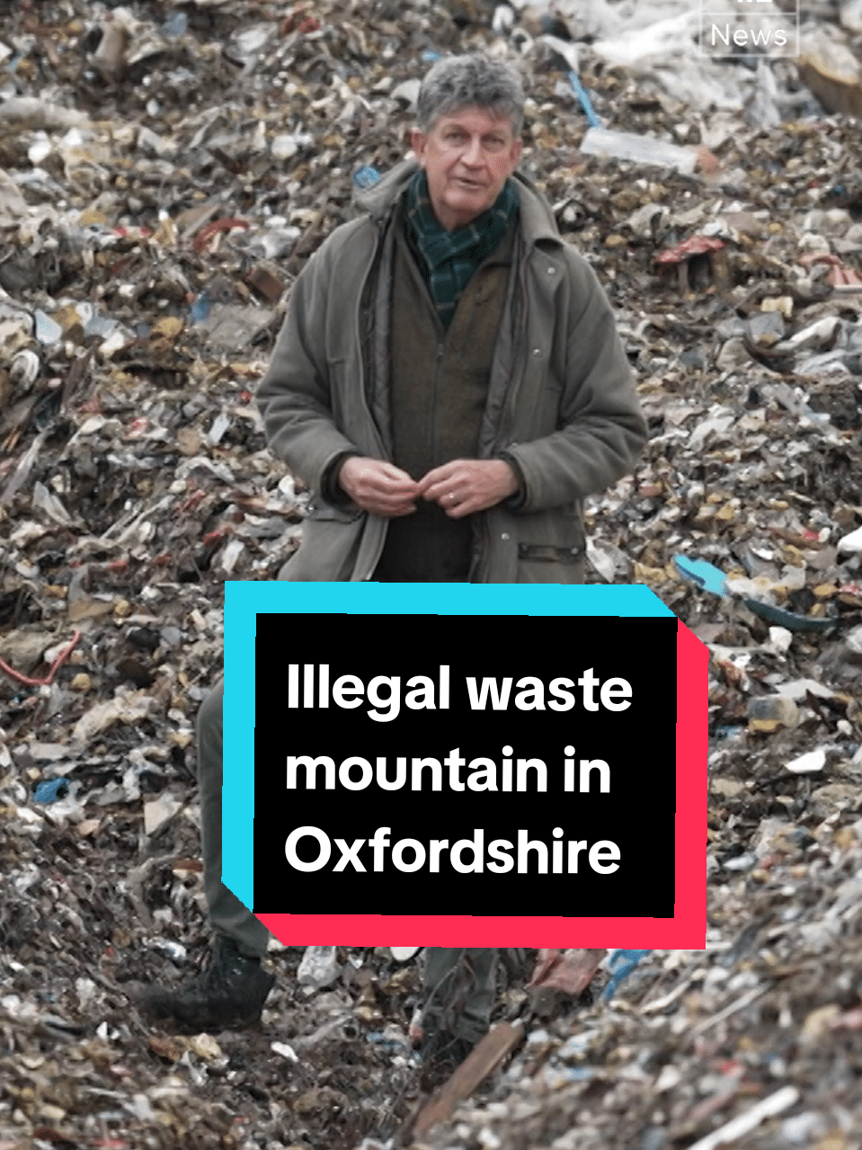 , illegal waste dumping,Une énorme décharge illégale dans l’Oxfordshire a pris de l’ampleur et est devenue sur Tiktok