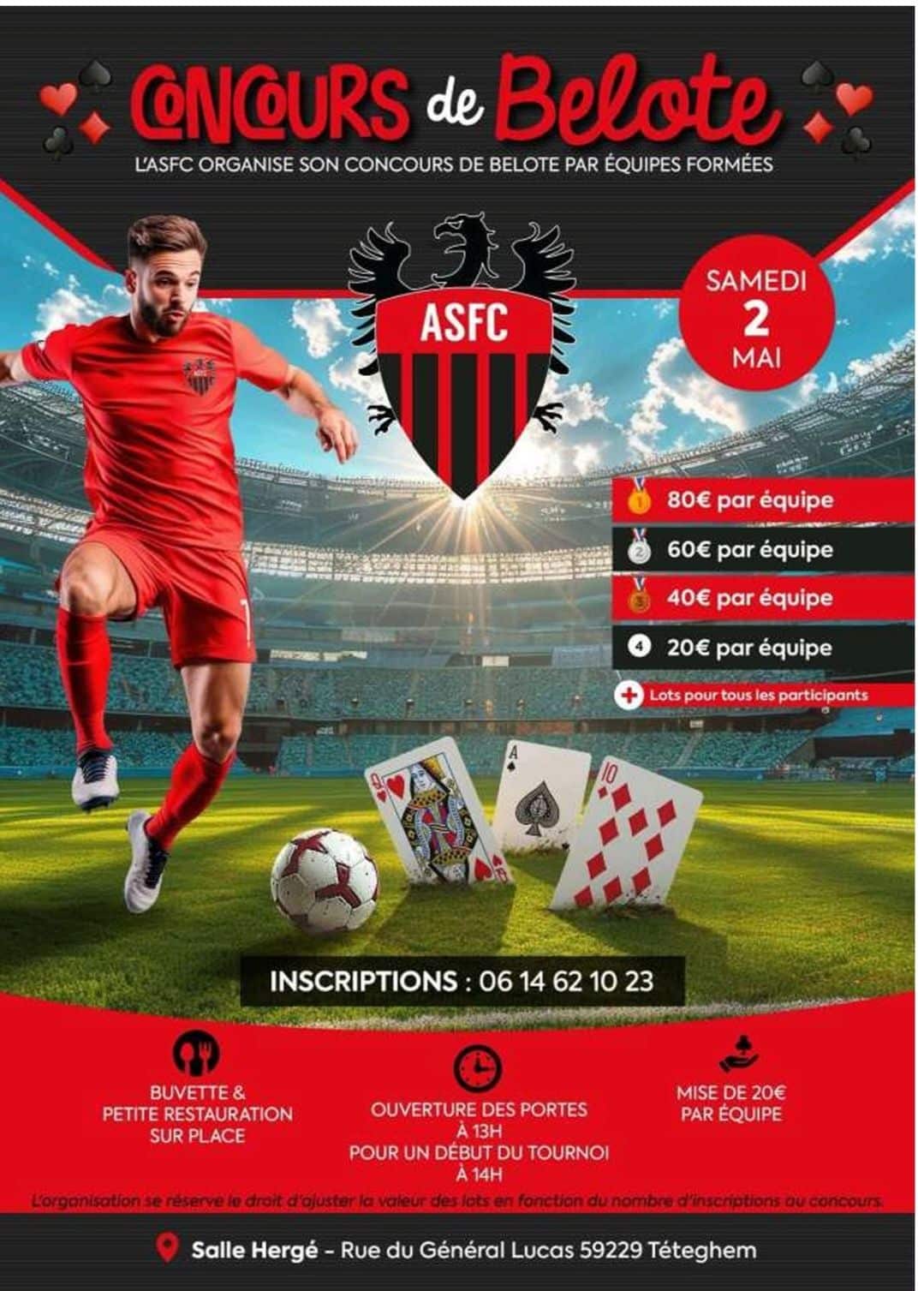 , Concours de belote